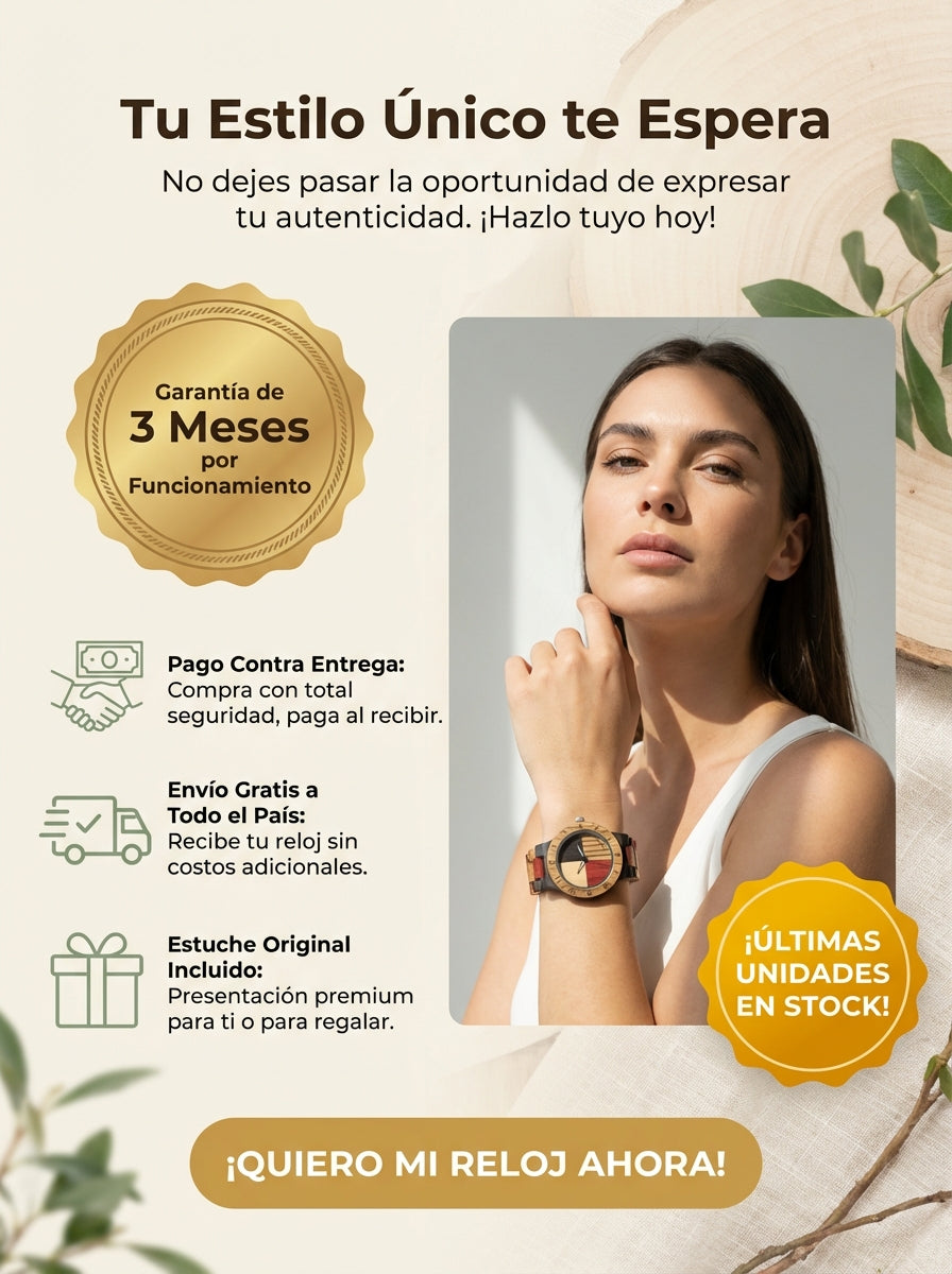 RELOJ JOEFOX DE BAMBU ORIGINAL
